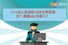 少兒線上英語前10排名哪家最好？趣趣abc排第幾？