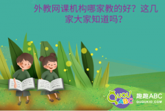 外教網(wǎng)課機(jī)構(gòu)哪家教的好？這幾家大家知道嗎？