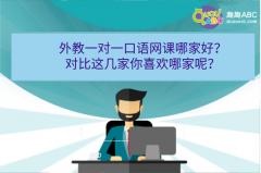 外教一對(duì)一口語(yǔ)網(wǎng)課哪家好？對(duì)比這幾家你喜歡哪家呢？